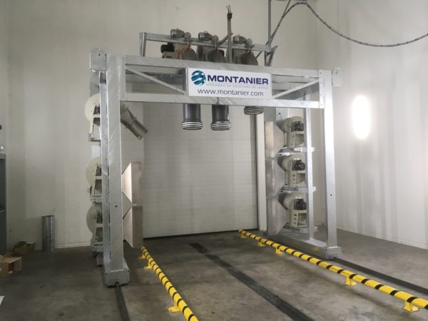 Forklift drying gantry