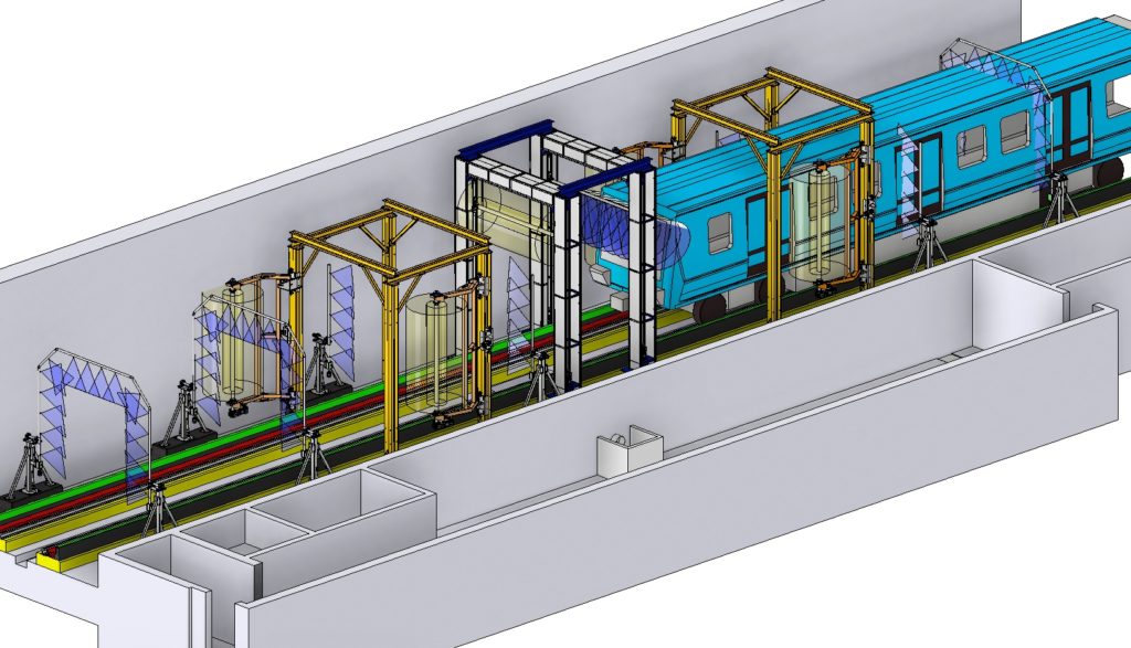 Machine à laver les rames de métro