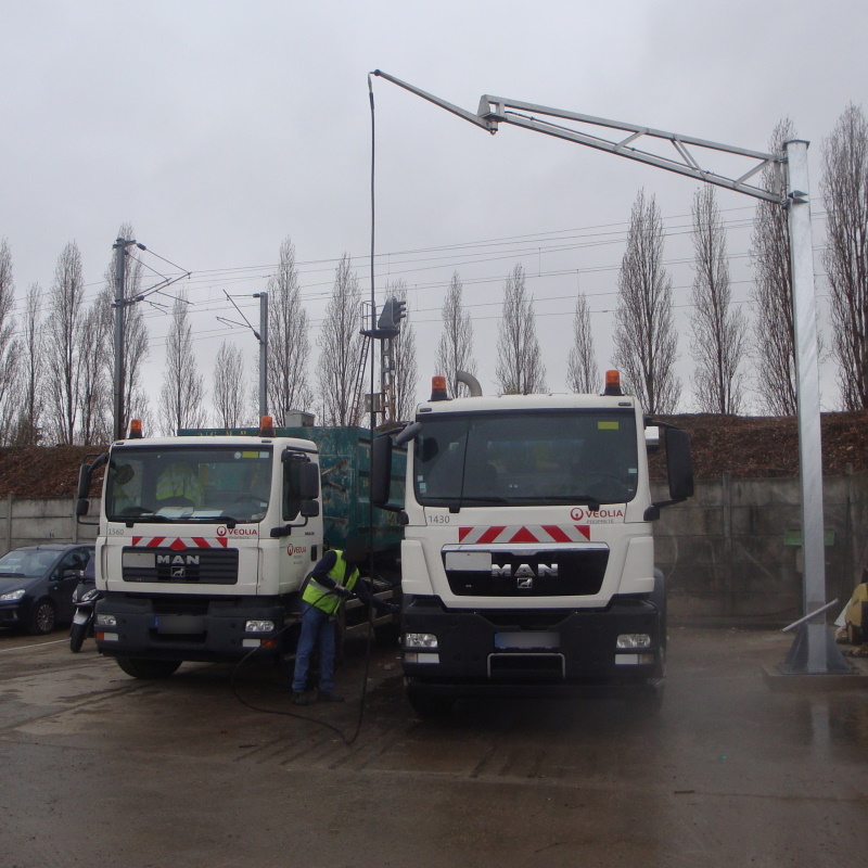 Automatic car wash jib