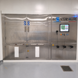 Cabine de lavage de fûts intérieur et extérieur 2 postes