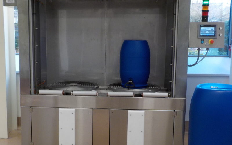 Cabine de lavage de fûts 2 postes