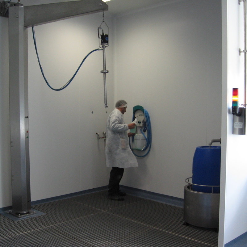 Potence de lavage des cuves