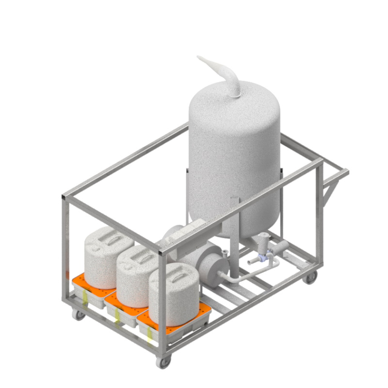 Skid mobile de nettoyage en place