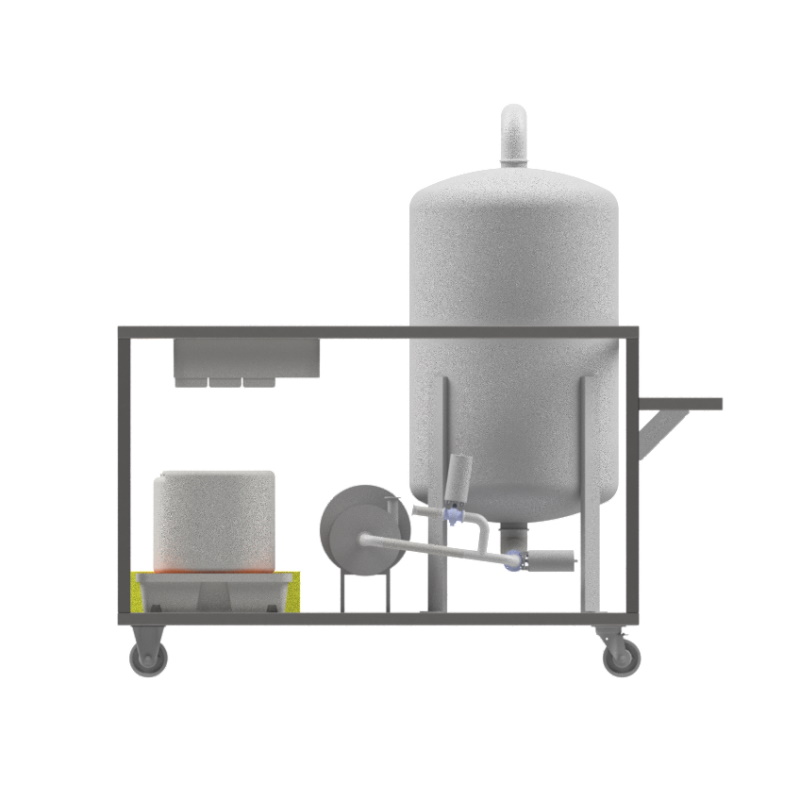 Skid mobile de nettoyage en place