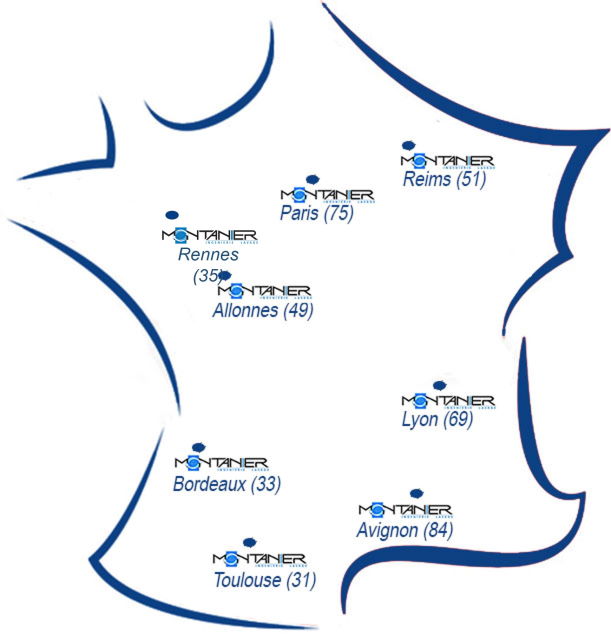 Carte France Montanier