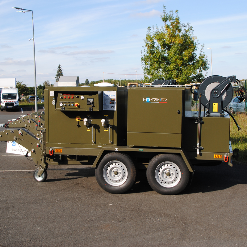Unité mobile de lavage haute pression