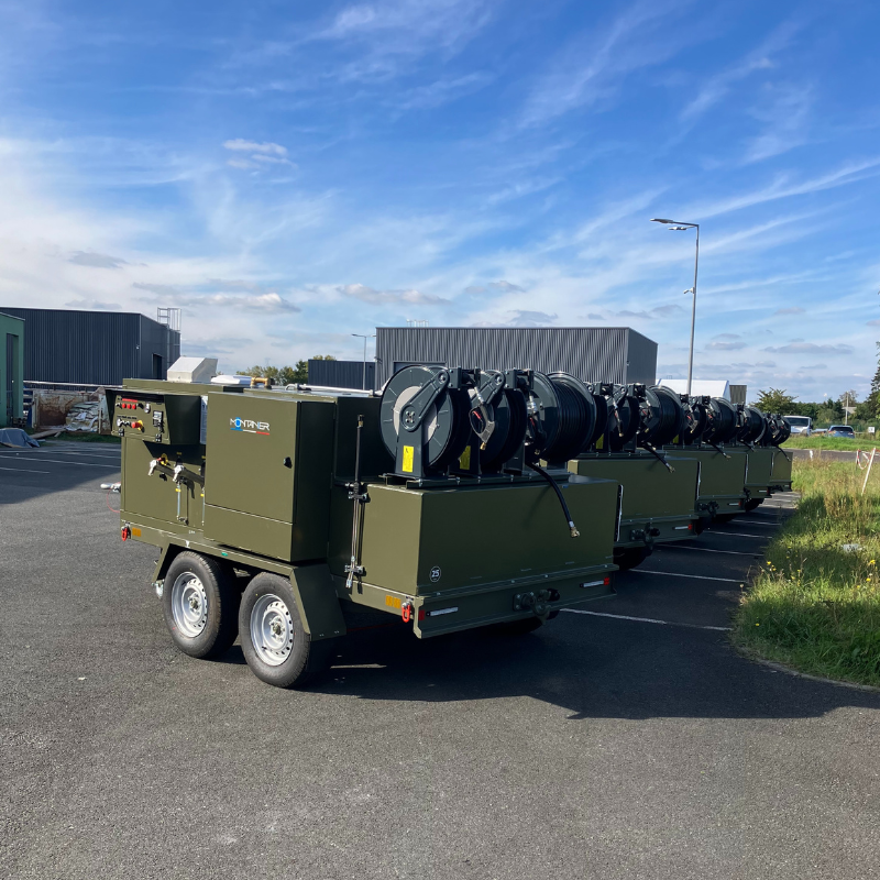 Unité mobile de lavage haute pression