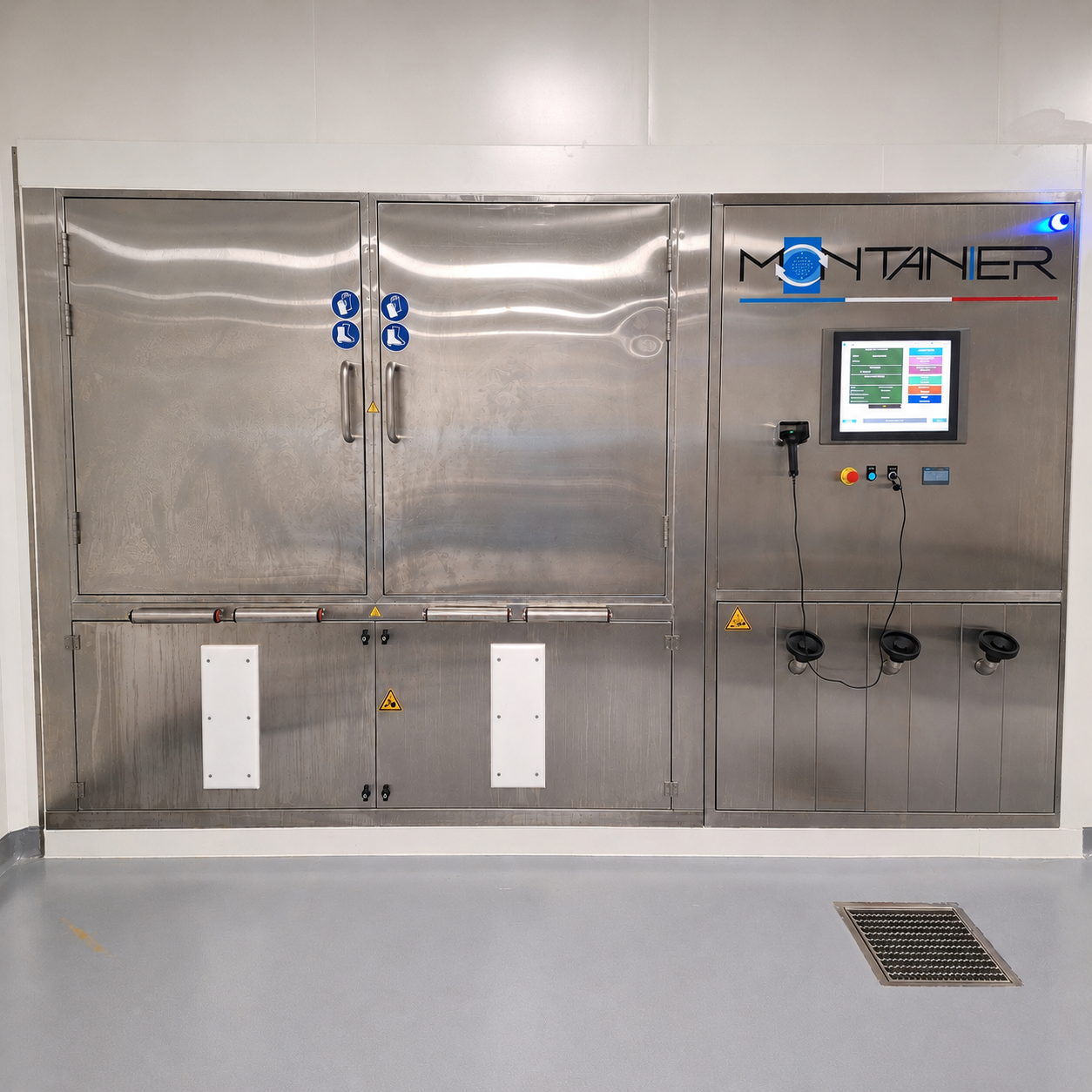 Cabine de lavage de fûts intérieur et extérieur 2 postes